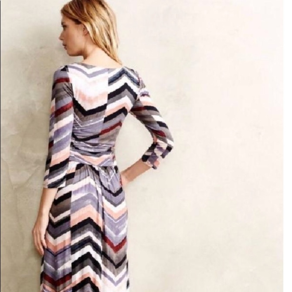 Anthropologie- Maeve Novella Slim Chevron Maxi